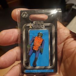 Disney Star Wars collectible pin featuring Ponda Baba, also known as Walrus Man, from the Star Wars Action Figure Disney pin serie