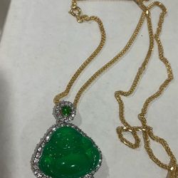 Jade Buddha Moissanite