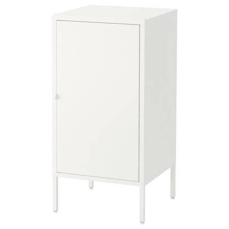 IKEA HÄLLAN metal storage cabinet / locker, white, fully assembled