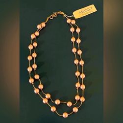 Vintage Monet Pearl Necklace – New With Tags