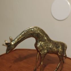 Heavy Cast Iron Giraffe Decoration 