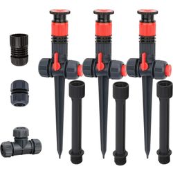 Eden 96093 Multi-Adjustable Flex Design Garden Sprinkler with Extension Set.