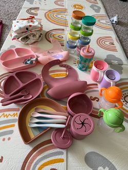 Baby & Toddler Feeding Starter Kit Bundle + FREE Cups