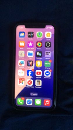 iPhone XS with 64 GB of storage and the device is unlocked as well no sim restrictions
