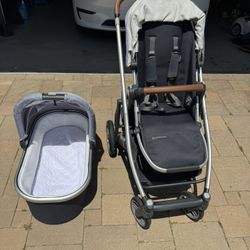UPPAbaby Cruz V2 Stroller with Bassinet – Excellent Condition