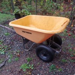 2 Wheels Bigger Size Plastic Wheelbarrow 