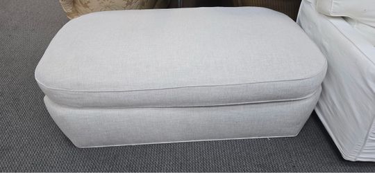 Large Upholstered Ottoman Footstool