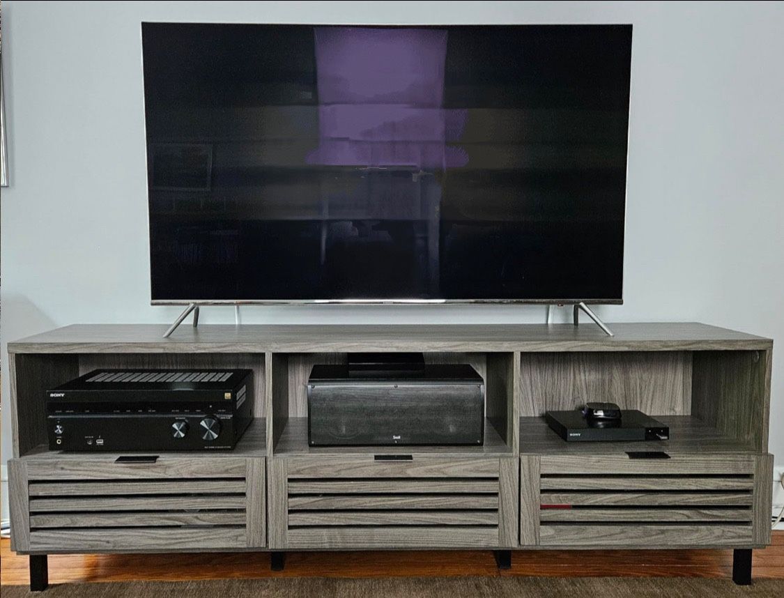 Large TV Stand or Transitional Storage Sideboard - Can fit up to a 85-inch TV