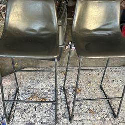 Black Bar Stools Metal Frame 