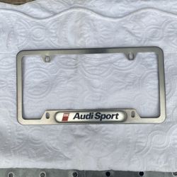 Vintage Audi Sport License Plate Frame 
