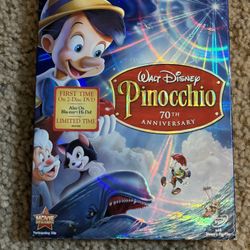 Walt Disney Pinocchio Blue Ray Movie 