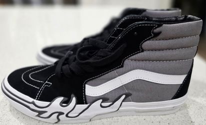 NEW Vans Sk8-Hi Flame Shoes
