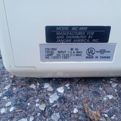 Janome Memory Craft 4800