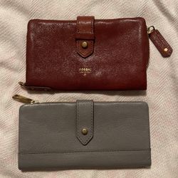 USED FOSSIL WALLETS
