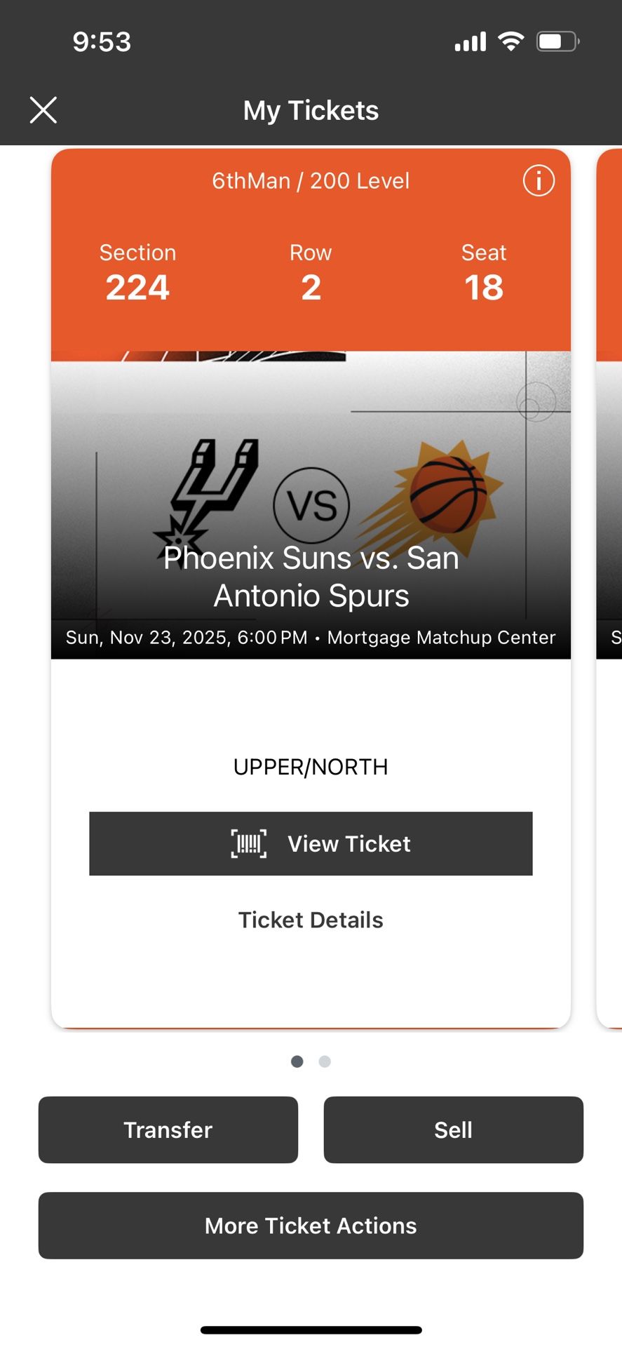 Spurs Vs Suns - November 23