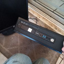 As Is HP Computer Tower Working  Plus Dell Monitor $25 Or Best Offer! Need Gone Asap 