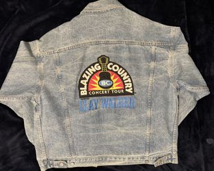 Blazing Country Clay Walker Concert Tour Jean Jacket - Men’s Size Medium 