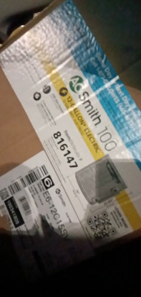 Ao Smith 12 Gallon Water Heater