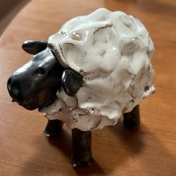 Lamb Figurine 4.5 X 5 Metal