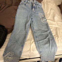 Women Pacsun Butterfly Jeans