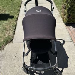 Bugaboo Bee Black Single Stroller with Hood/Canopy & Five-Point Harness