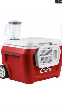Orange 55qt.coolest cooler blenderbluetooth speaker,Led