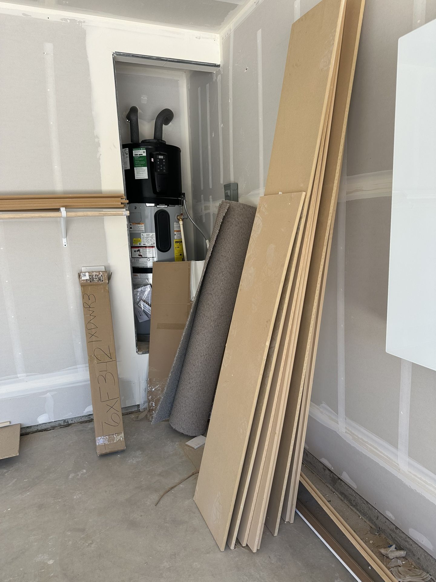 Shelving/baseboard/material
