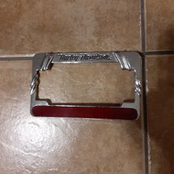 Harley davidson Plate Cover With Dot Reflector Strip