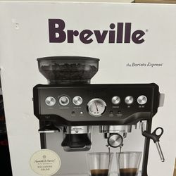 Breville Barista Express Espresso Machine Black Stainless Steel - NEW