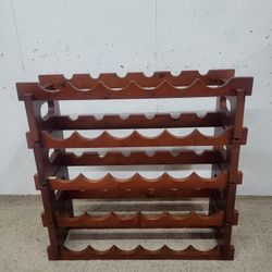 Wine Rack Stand - Holds 30 Bottles