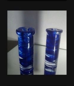 KOSTA BODA CRYSTAL/ GLASS CANDLESTICK 7"