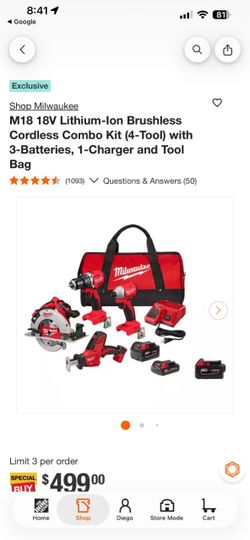 Milwaukee tool set