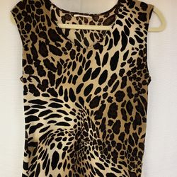 Leopard Print Sleeveless Top