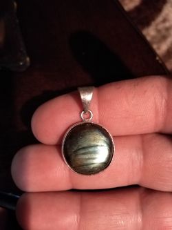 Labradorite Silver Pendant