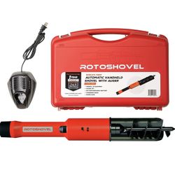 New, Rotoshovel 22” Electronic Handheld Lithium Ion Battery Powered Digging, Trenching, Planting