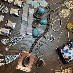 Make Your Own Jewelry Faux Diamonds 💎 Chains  Copper One Of A Kind Fixer Up 