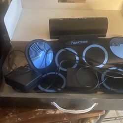 Portable Electronic Drum Pad Set