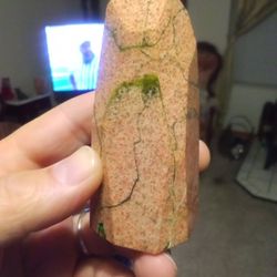 30 Polite Pink Crystal And Green Tourmaline Inside
