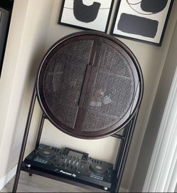 Crate & Barrel Bar Cabinet