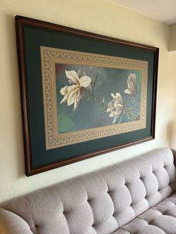 Large Magnolia Oil Painting by Franco