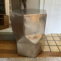 Silver Side Table 