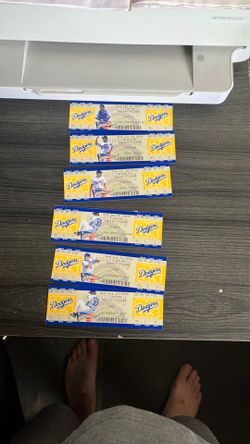 Uncut Dodgers tickets from 2003