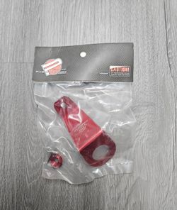 BRAND NEW PASSWORD JDM EG EH EJ CIVIC RED CNC BILLET ALUMINUM RADIATOR STAY MOUNT BRACKET+WASHER KIT