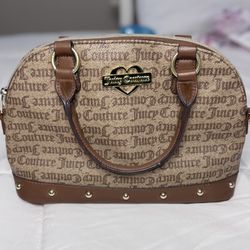 Juicy Couture Brown Logo Satchel