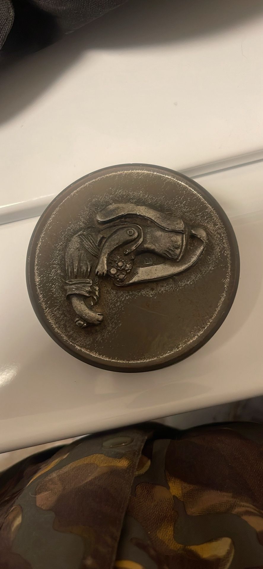 Old Metal Storage Tin