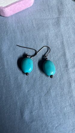 Smooth Turquoise drop earrings