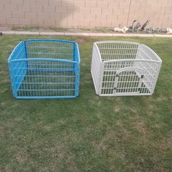 4 Panel Plastic Puppy Dog Pet Enclosures Play Pens $20-$25 Each 34x34x24 