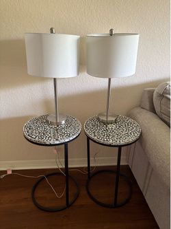 End tables and lamps