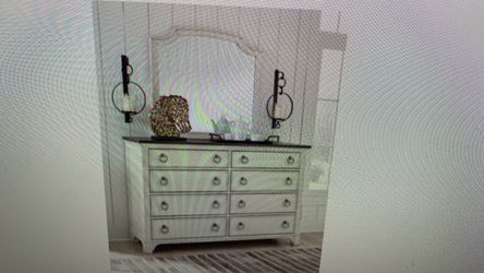 8 Drawers Dresser With Mirror 