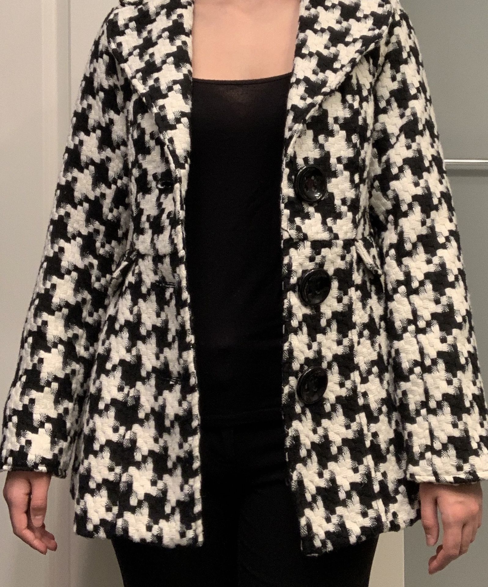Wool Checkered Coat